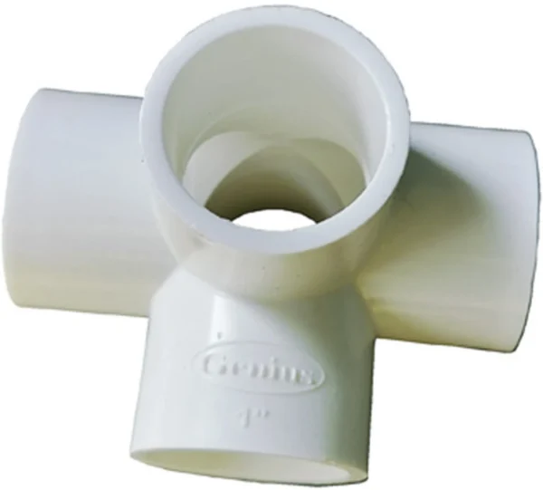DEHRAN UPVC Elbow 1" inchi (32mm) Pipe Fitting for Green House and Water Line 5-Way 90 Degree Elbow Pipe Joint (Pack of 1)